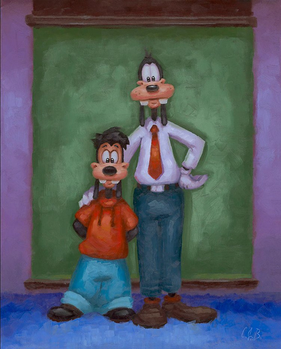 Christophe Bouchard Artist Signed Ltd Ed Gallery Wrap Canvas:"A Goofy Family Portrait"