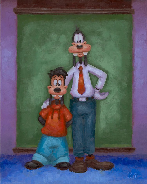 Christophe Bouchard Artist Signed Ltd Ed Gallery Wrap Canvas:"A Goofy Family Portrait"