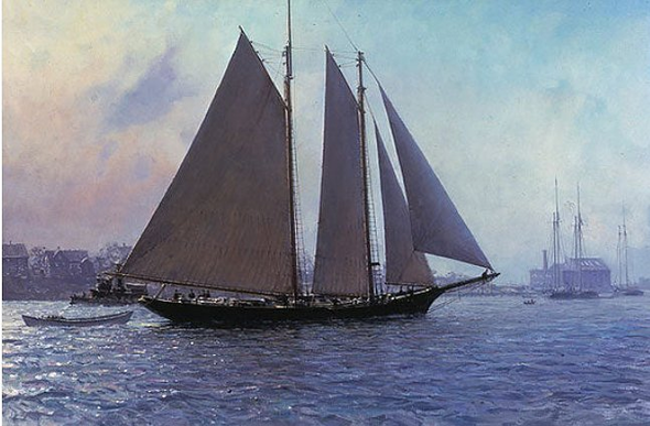 Christopher Blossom Artist Proof Limited Edition Print:"Gloucester Mackerel Seiners"