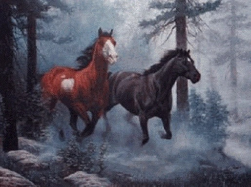 Chuck Dehaan Signed Lithograph Print on Paper: "Escape" Chuck Dehaan Signed Lithograph Print on Paper: "Escape"