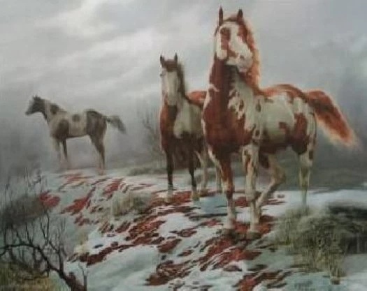 Chuck Dehaan Signed Lithograph Print on Paper: "Oklahoma Paints"