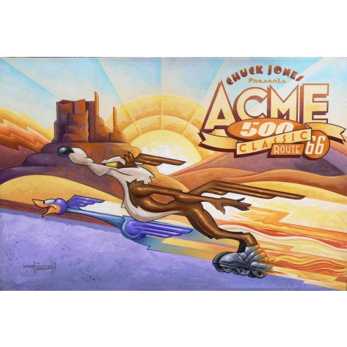 Mike Kungl Artist Signed Ltd Ed Gallery Wrap Canvas Giclee:"Acme 500"