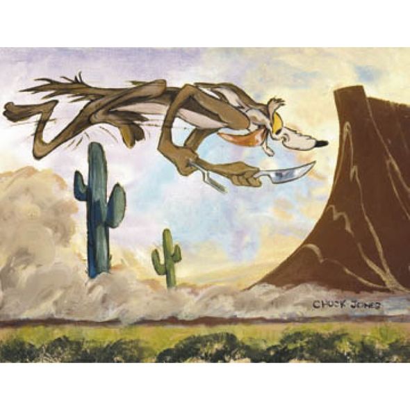 Chuck Jones Limited Edition Canvas Giclee:"Desert Duo - Wile E."