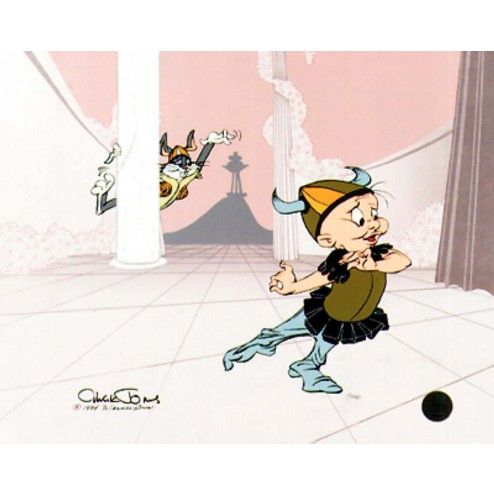 Chuck Jones Estate Signed Ltd Ed Canvas Giclee on Board:"Whats Opera, Doc?"