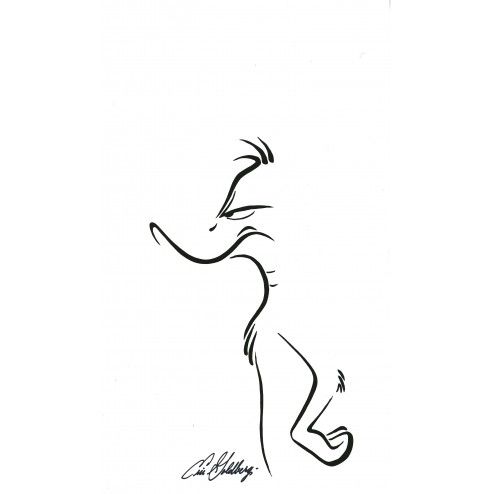 Eric Goldberg Artist Signed Limited Edition Serigraph on Paper:"Au Contraire - Daffy"