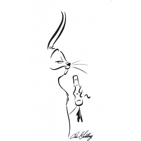 Eric Goldberg Artist Signed Limited Edition Serigraph on Paper:"Debonair - Bugs Bunny"