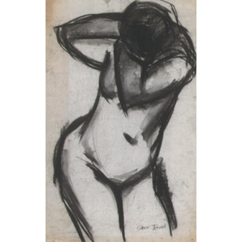 Chuck Jones Animation Art Limited Edition Paper:"Nude Model in Charcoal"