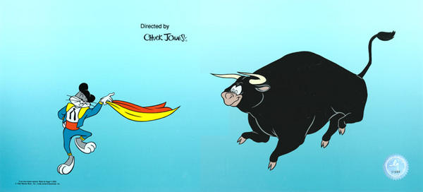 Chuck Jones Limited Edition Animation Art:"BULLY FOR BUGS"