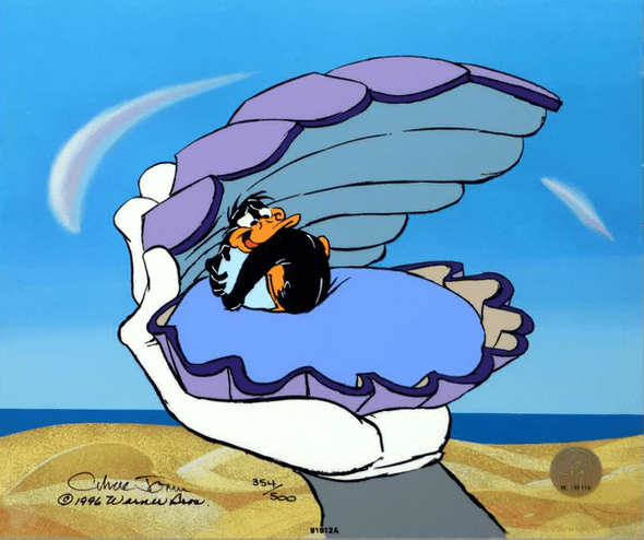Chuck Jones Limited Edition Animation Cel with Hand Painted Coloring: "Mine Mine Mine"
