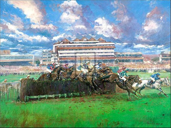 Claire Eva Burton Hand Numbered Limited Edition Print on Paper :"Hennessy Gold Cup"
