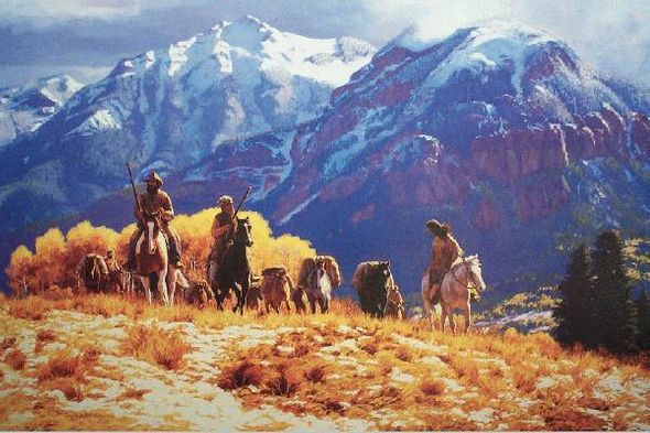 Claire Goldrick Hand Signed and Numbered Limited Edition Print: "Leaving Williams Creek"