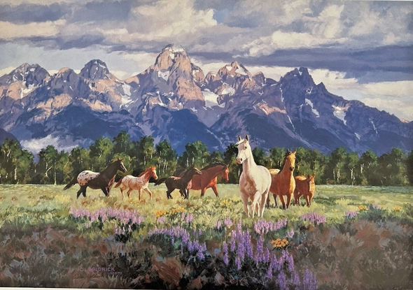Claire Goldrick Hand Signed and Numbered Limited Edition Print: "Morning Fresh"