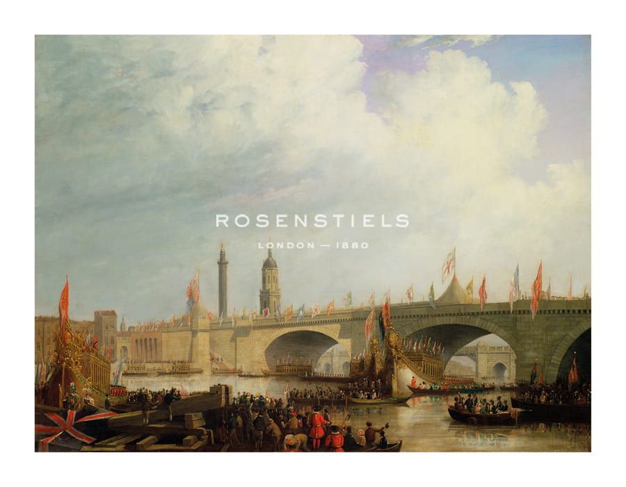 Clarkson Stanfield Hand Numbered Limited Edition Print on Paper :"Opening Of London Bridge"
