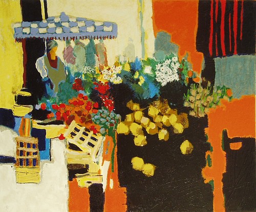 Claude Fauchère Limited Edition Serigraph on Paper:"Morning in Montparnasse"