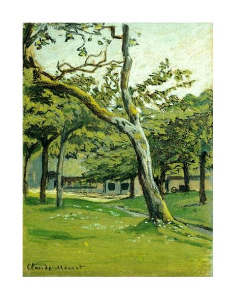 Claude Monet Fine Art Open Edition Gicl&eacute;e:"An Orchard"