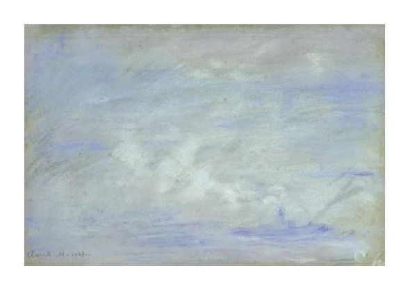 Claude Monet Fine Art Open Edition Gicl&eacute;e:"Boat on the Thames, Impression of Mist"