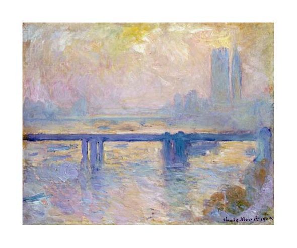Claude Monet Fine Art Open Edition Giclée:"Charing Cross Bridge"