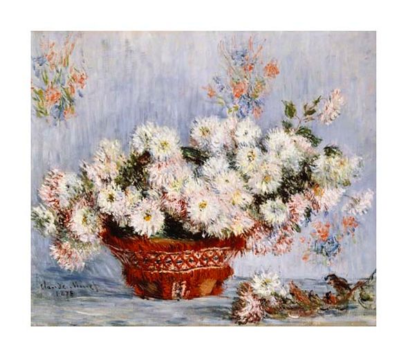 Claude Monet Fine Art Open Edition Gicl&eacute;e:"Chrysanthemums"