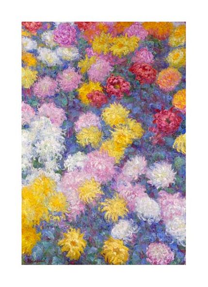 Claude Monet Fine Art Open Edition Giclée:"Chrysanthemums"