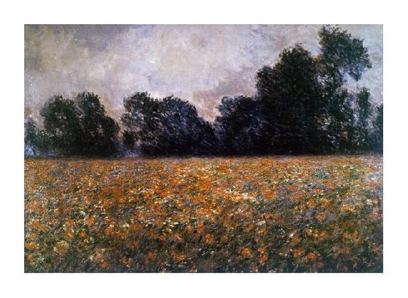 Claude Monet Fine Art Open Edition Gicl&eacute;e:"Field of Wild Poppies"