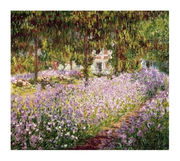 Claude Monet Fine Art Open Edition Gicl&eacute;e:"Garden at Giverny"