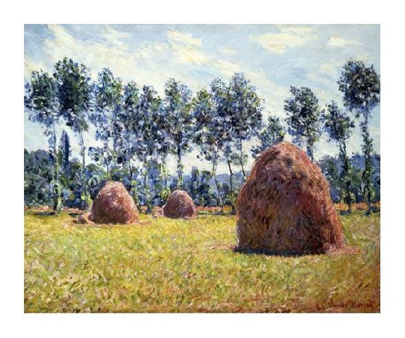 Claude Monet Fine Art Open Edition Gicl&eacute;e:"Haystacks at Giverny"