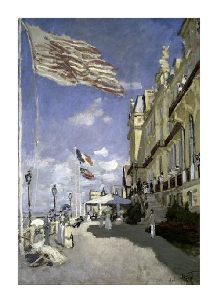 Claude Monet Fine Art Open Edition Gicl&eacute;e:"Hotel Des Roches Noires a Trouville"