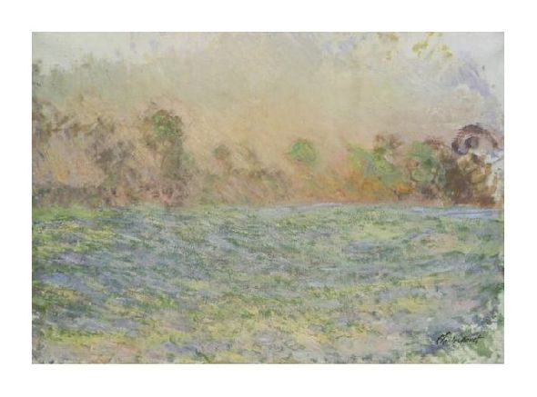 Claude Monet Fine Art Open Edition Gicl&eacute;e:"La Prairie de Limetz, Pres de Giverny"