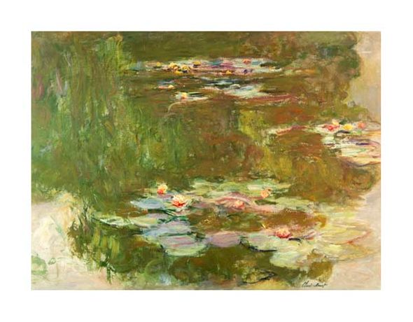 Claude Monet Fine Art Open Edition Gicl&eacute;e:"Lily Pond"