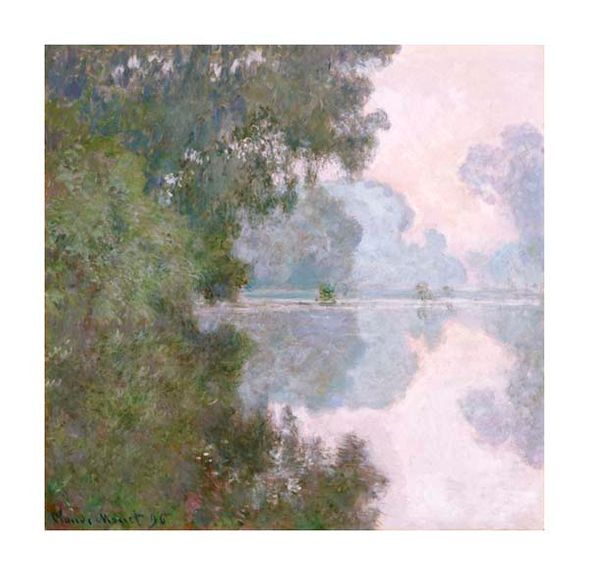 Claude Monet Fine Art Open Edition Gicl&eacute;e:"Morning on the Seine, Near Giverny"