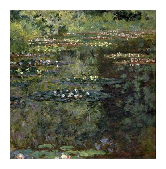 Claude Monet Fine Art Open Edition Gicl&eacute;e:"Pool with Waterlilies, 1904"