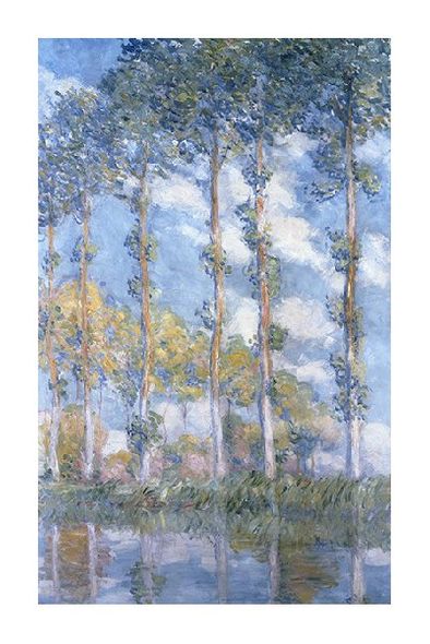 Claude Monet Fine Art Open Edition Gicl&eacute;e:"Poplars (1881)"