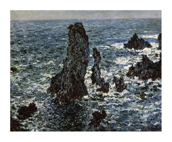 Claude Monet Fine Art Open Edition Gicl&eacute;e:"Rocks at Belle Isle"