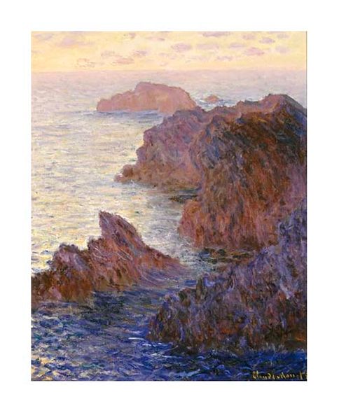 Claude Monet Fine Art Open Edition Gicl&eacute;e:"Rocky Point at Port-Goulphar"