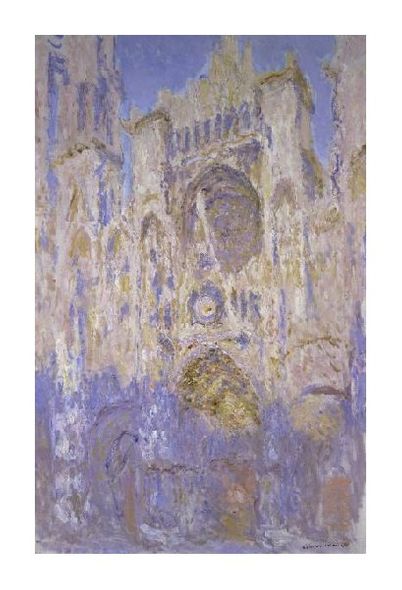 Claude Monet Fine Art Open Edition Gicl&eacute;e:"Rouen Cathedral, Effects of Sunlight, Sunset"
