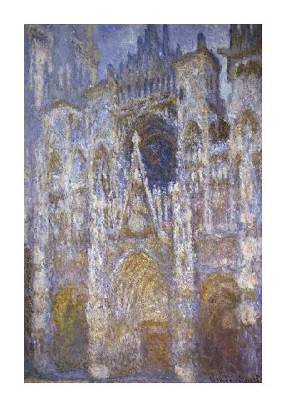 Claude Monet Fine Art Open Edition Gicl&eacute;e:"Rouen Cathedral: "The Portal, Morning Sun"