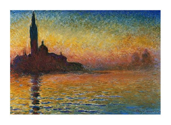 Claude Monet Fine Art Open Edition Gicl&eacute;e:"San Giorgio Maggiore"