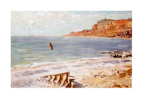 Claude Monet Fine Art Open Edition Gicl&eacute;e:"Seascape at Sainte-Adresse"