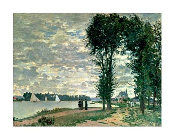 Claude Monet Fine Art Open Edition Gicl&eacute;e:"The Banks of the Seine at Argenteuil"