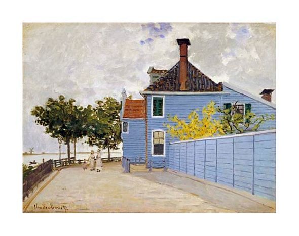 Claude Monet Fine Art Open Edition Gicl&eacute;e:"The Blue House, Zaandam"
