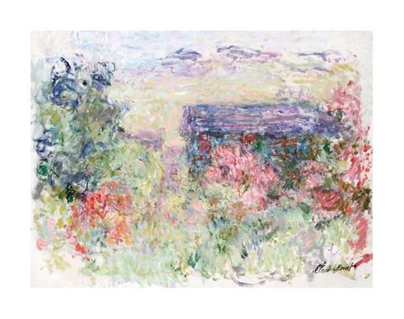Claude Monet Fine Art Open Edition Giclée:"The House Through the Roses"