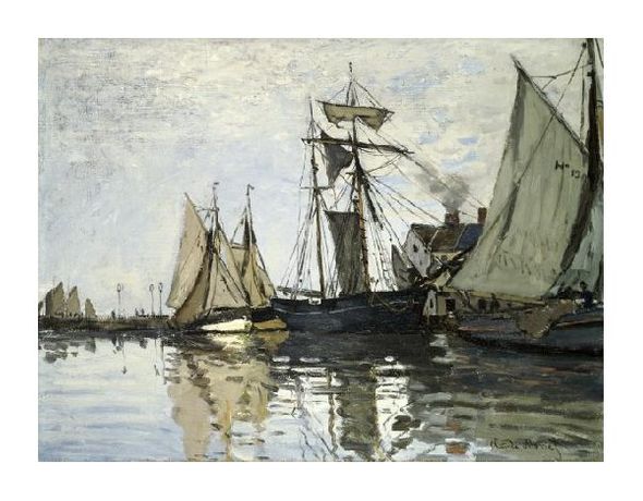 Claude Monet Fine Art Open Edition Gicl&eacute;e:"The Port of Honfleur"