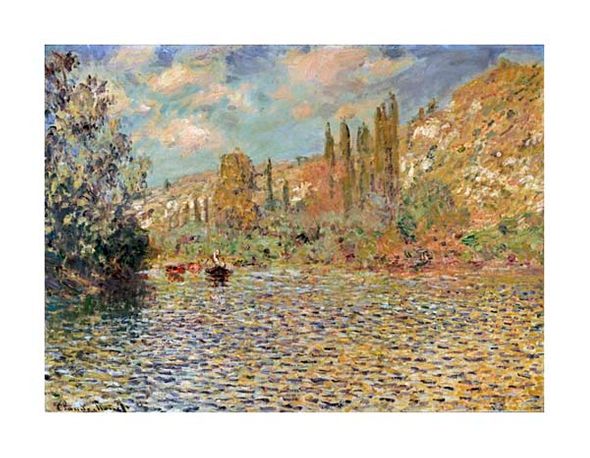 Claude Monet Fine Art Open Edition Gicl&eacute;e:"The Seine at Vetheuil"