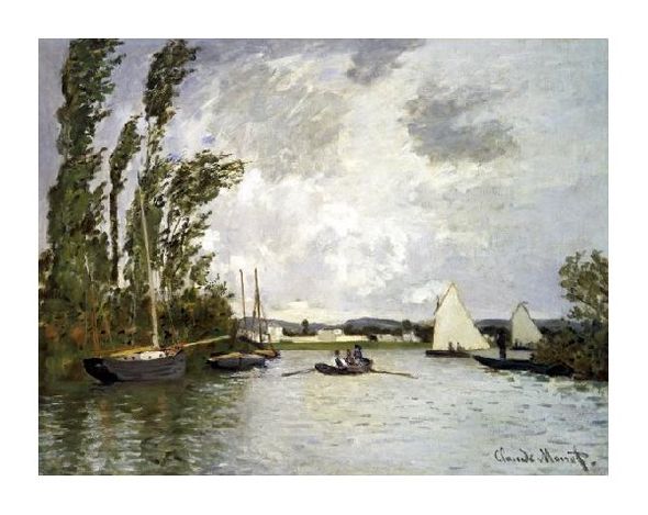 Claude Monet Fine Art Open Edition Gicl&eacute;e:"The Small Branch of the Seine at Argenteuil"