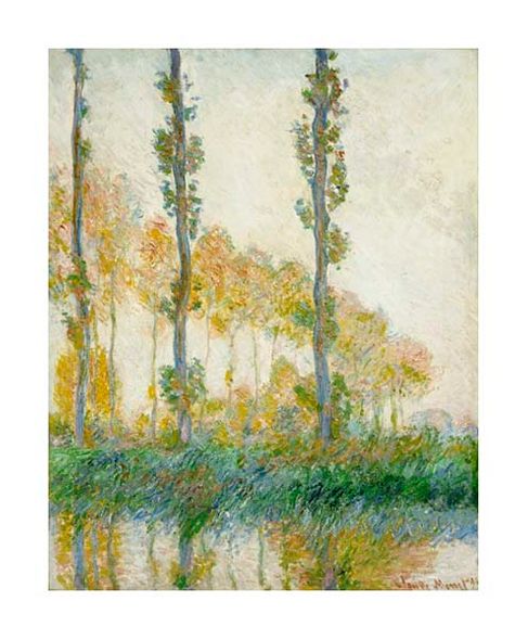 Claude Monet Fine Art Open Edition Gicl&eacute;e:"The Three Trees, Autumn"