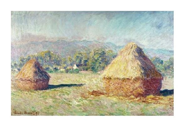 Claude Monet Fine Art Open Edition Gicl&eacute;e:"Two Haystacks"