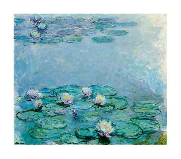 Claude Monet Fine Art Open Edition Gicl&eacute;e:"Water Lilies"