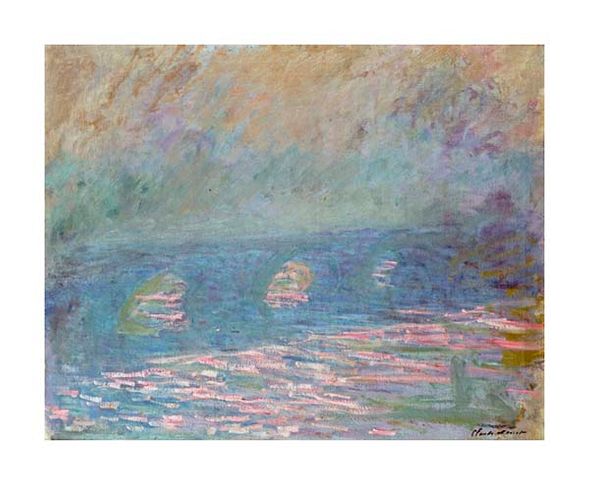 Claude Monet Fine Art Open Edition Gicl&eacute;e:"Waterloo Bridge"