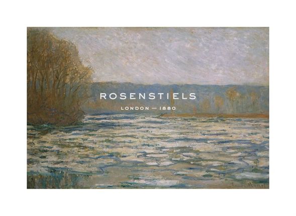 Claude Monet Hand Numbered Limited Edition Print on Paper :"Break-up of the ice on the Seine, near Bennecourt, 1893"