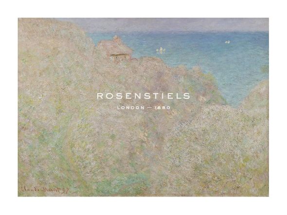 Claude Monet Hand Numbered Limited Edition Print on Paper :"Cliffs at Varengeville, 1897"